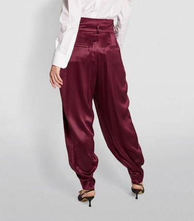 Shop Dolce & Gabbana Satin Balloon Trousers