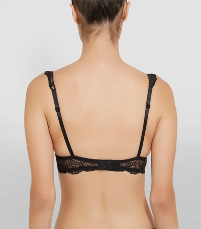 Shop Aubade Lace Moulded Plunge Bra In Black