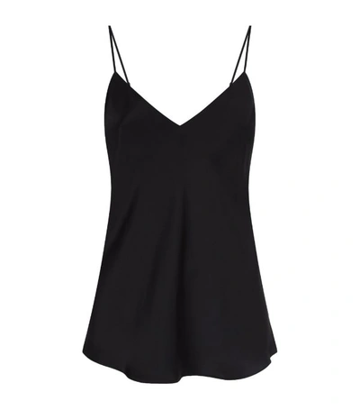 Shop Simone Perele Silk Pyjama Camisole Top In Black