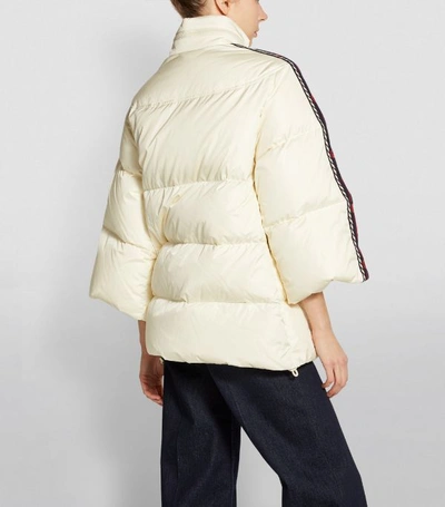 Shop Gucci Hooded Logo Padded Down Jacket