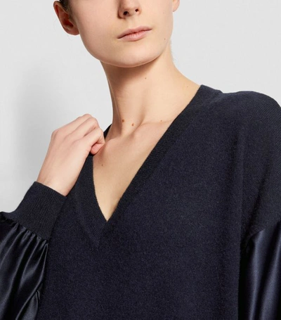 Shop Amanda Wakeley Cashmere Contrast Sweater