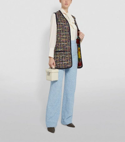 Shop Etro Tweed Gilet