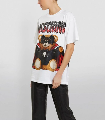 Shop Moschino Bat Teddy T-shirt