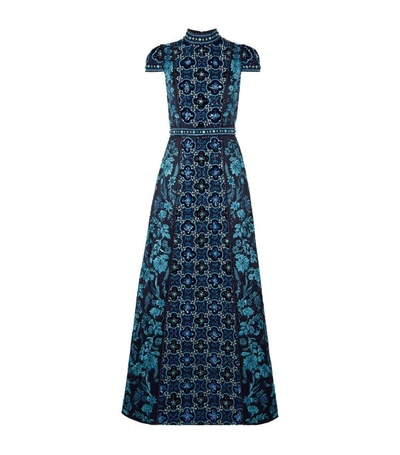 Shop Alice And Olivia Embroidered Nidia Gown