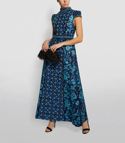 Shop Alice And Olivia Embroidered Nidia Gown
