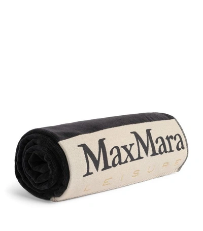 Shop Max Mara Cotton Logo Towel