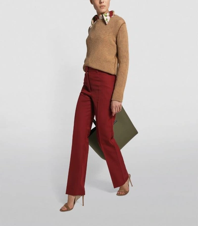 Shop Victoria Beckham Straight-leg Trousers