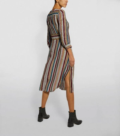 Shop Claudie Pierlot Stripe Midi Dress