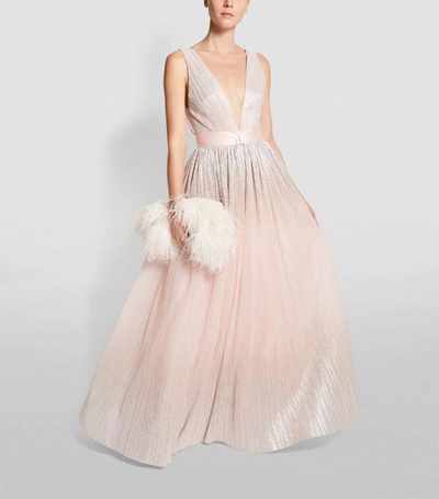 Shop Jenny Packham Pleated Gown