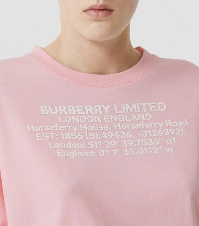 Shop Burberry Location Print T-shirt