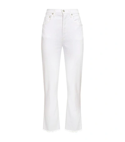 Shop Agolde Riley Straight Crop Jeans