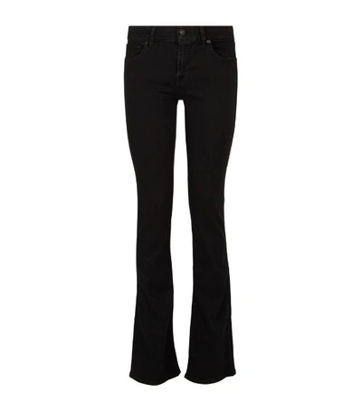 Shop 7 For All Mankind Bootcut Bair Jeans In Black