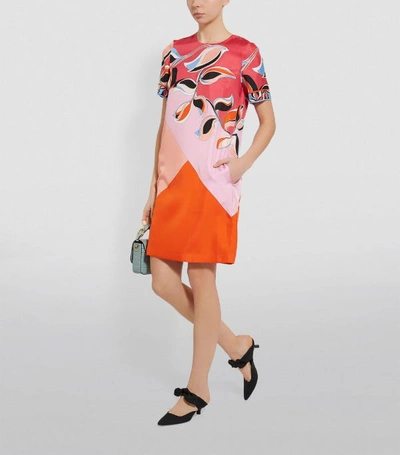 Shop Emilio Pucci Abstract Print Midi Dress
