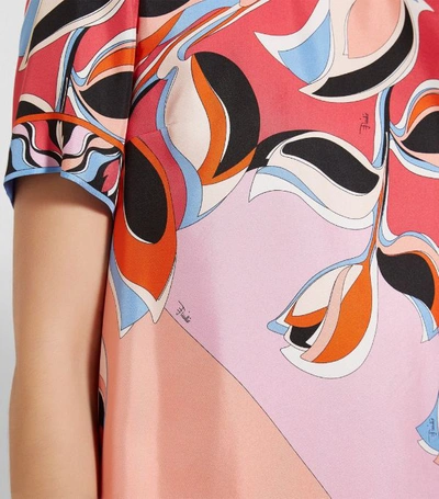 Shop Emilio Pucci Abstract Print Midi Dress