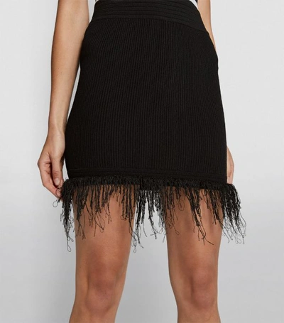 Shop Balmain Fringed Skirt