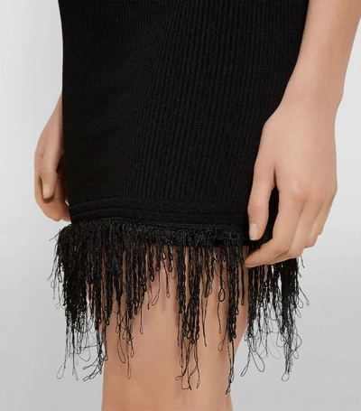 Shop Balmain Fringed Skirt