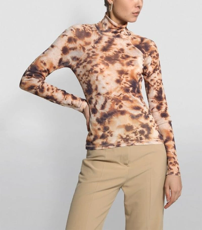 Shop Nanushka Madi Tie-dye High-neck Top