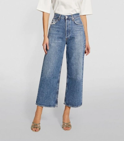 Shop Agolde Ren Wide-leg Jeans