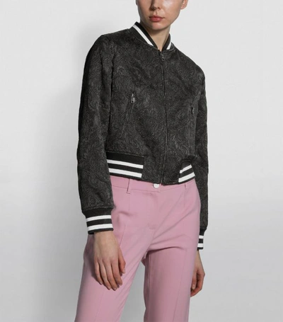 Shop Dolce & Gabbana Jacquard Bomber Jacket