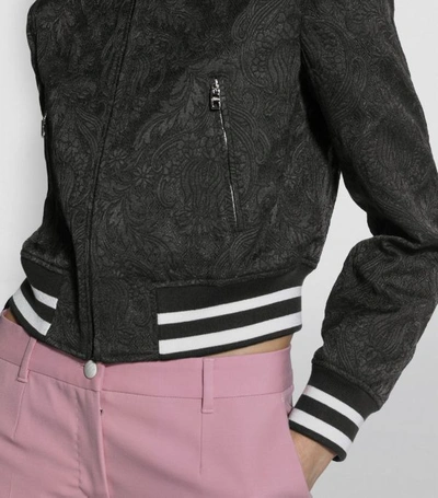 Shop Dolce & Gabbana Jacquard Bomber Jacket