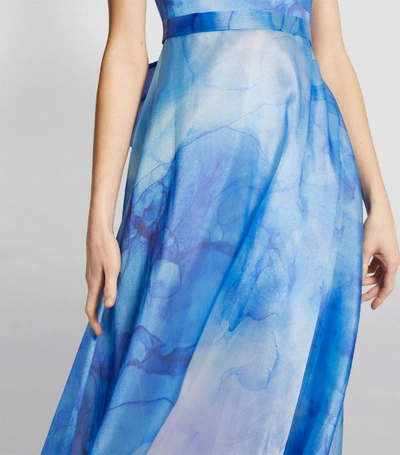 Shop Marchesa Notte Watercolour Organza Gown