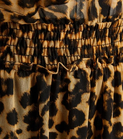 Shop Misa Aydeniz Leopard Print Maxi Dress