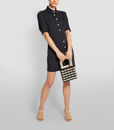 Shop Sandro Belted Tailored Mini Dress