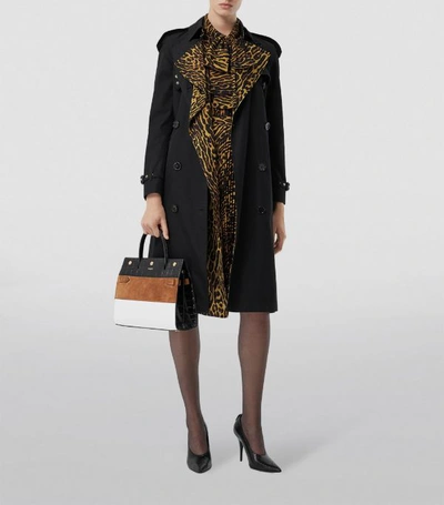 Shop Burberry Leopard Trench Coat