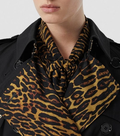 Shop Burberry Leopard Trench Coat