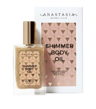 Shop Anastasia Beverly Hills Shimmer Body Oil (4.5ml) In White