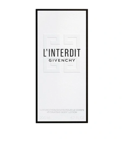 Shop Givenchy L'interdit Body Lotion In White