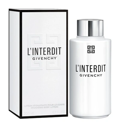 Shop Givenchy L'interdit Body Lotion In White