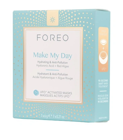 Shop Foreo Ufo-activated Make My Day Treatment Mask (pack Of 7) In White