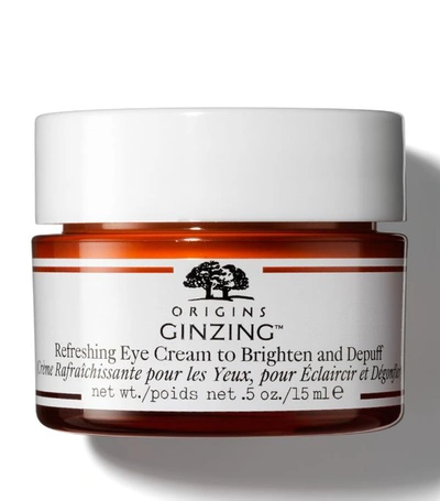 Origins Ginzing&trade; Refreshing Eye Cream To Brighten And Depuff 0.5 oz/  15 ml In White | ModeSens