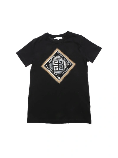 Shop Givenchy 4g Logo Print T-shirt In Black