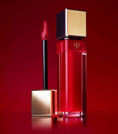 Shop Clé De Peau Beauté Radiant Lip Gloss In Red