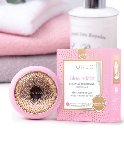 Shop Foreo Glow Addict Ufo-activated Enhanced Brightening Face Mask In White