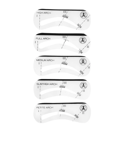 Shop Anastasia Beverly Hills Eyebrow Shaping Stencils Set Of 5 In White