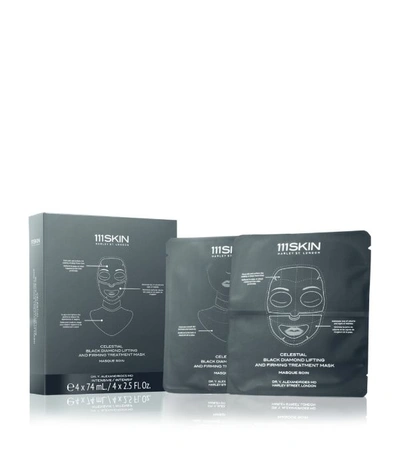 Shop 111skin Celestial Black Diamond Lifting And Firming Mask Pack Of 4 In White