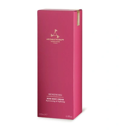 Shop Aromatherapy Associates Renewing Rose Body Cream (200ml) In White