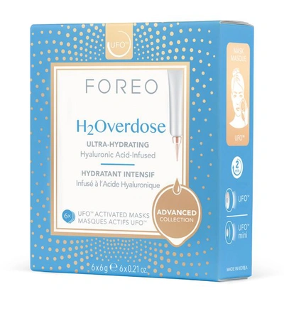 Shop Foreo Ufo-activated Advanced Collection H2overdose Face Mask (pack Of 6) In White