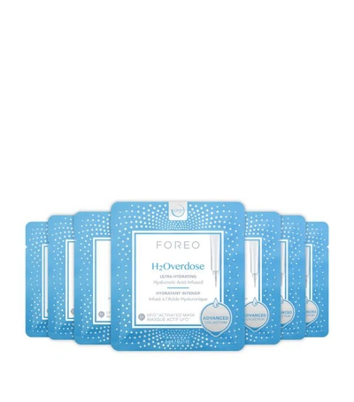 Shop Foreo Ufo-activated Advanced Collection H2overdose Face Mask (pack Of 6) In White