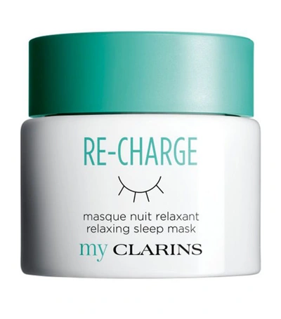 Shop Clarins Clar Re Charge Relaxing Sleep Mask 19 In White