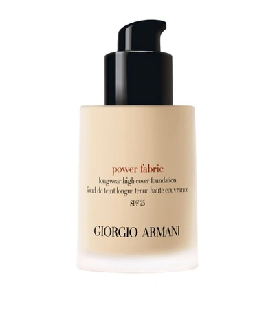 Shop Giorgio Armani Power Fabric Longwear High Coverage Foundation In Neutral