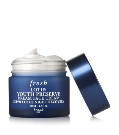 Shop Fresh Lotus Youth Preserve Dream Face Cream (50ml) In White