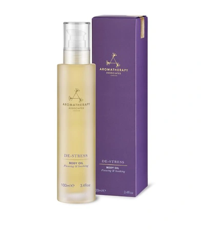 Shop Aromatherapy Associates De-stress Body Oil (100ml) In White