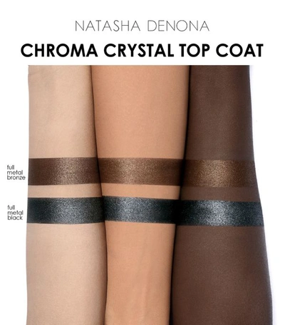 Shop Natasha Denona Chroma Crystal Top Coat Full Metal Black