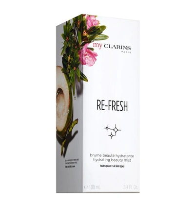 Shop Clarins Re-fresh Hydrating Beauty Mist (100ml) In White