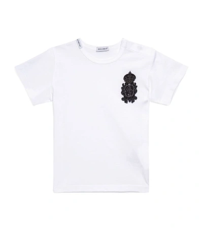 Shop Dolce & Gabbana Kids Crown Logo T-shirt (3-30 Months) In Multi