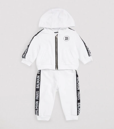 Shop Balmain Kids Logo Tape Tracksuit (3-24 Months)